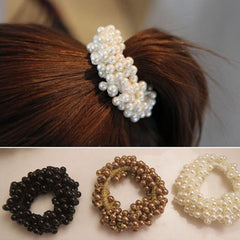 Beaded Pearls Ponytail