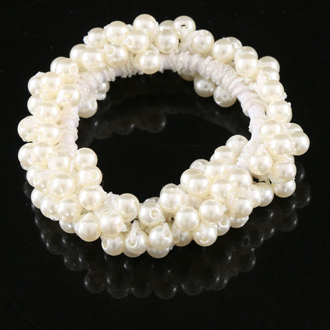 Beaded Pearls Ponytail