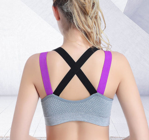 Cross Double Strap Training Sports Bra