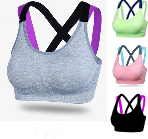 Cross Double Strap Training Sports Bra