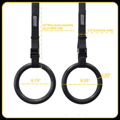 Adjustable Gymnastic Rings and Straps
