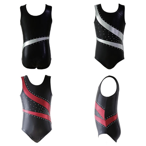 Diamond-Encrusted Gymnastic Leotards
