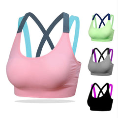 Cross Double Strap Training Sports Bra