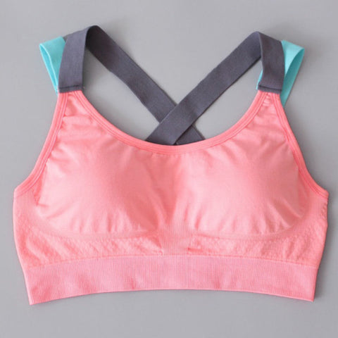 Cross Double Strap Training Sports Bra
